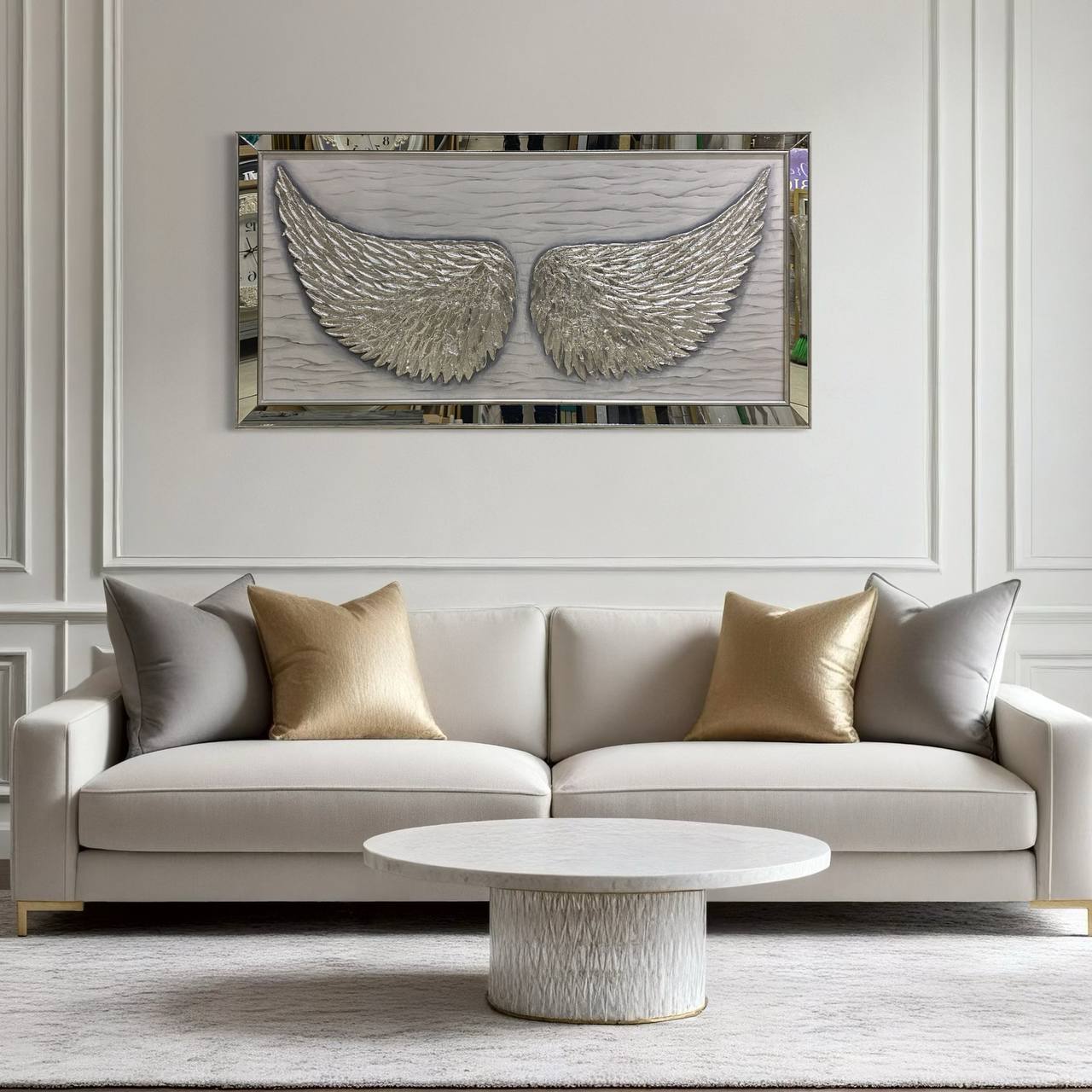 CUADRO ALAS PINTADO  DECORATIVO   8