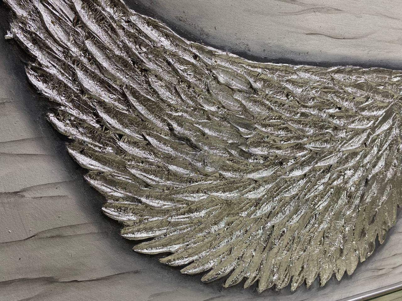 CUADRO ALAS PINTADO  DECORATIVO   11