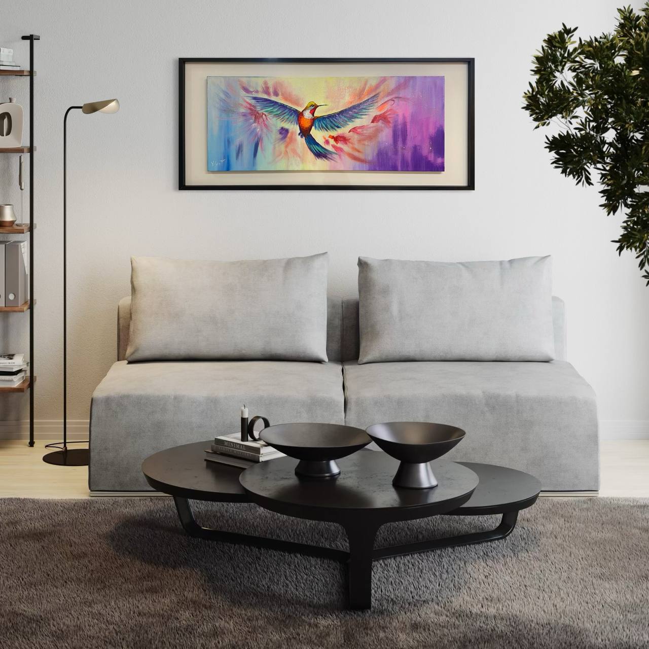 CUADRO COLIBRI PINTADO 10