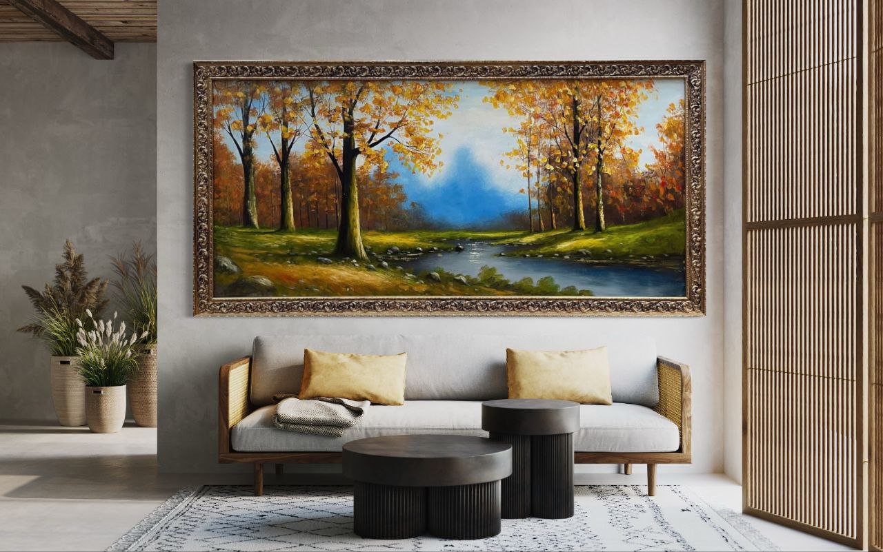 Cuadro Diseño Otoño Arboleda