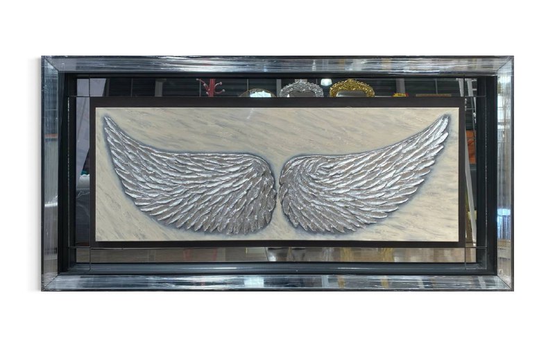 CUADRO ALAS ESPEJADAS CON FONDO ESPEJADO  6