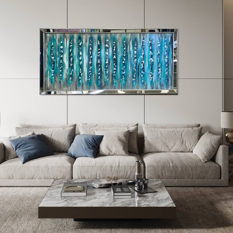 Cuadro Reflejos Azulados  1