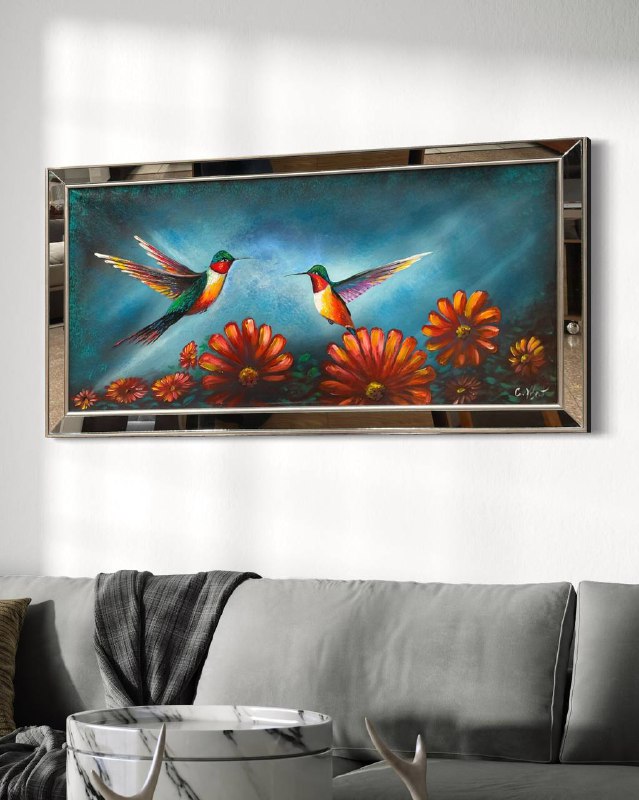 Encuentro en el Jardín: Colibríes en Armonía 1