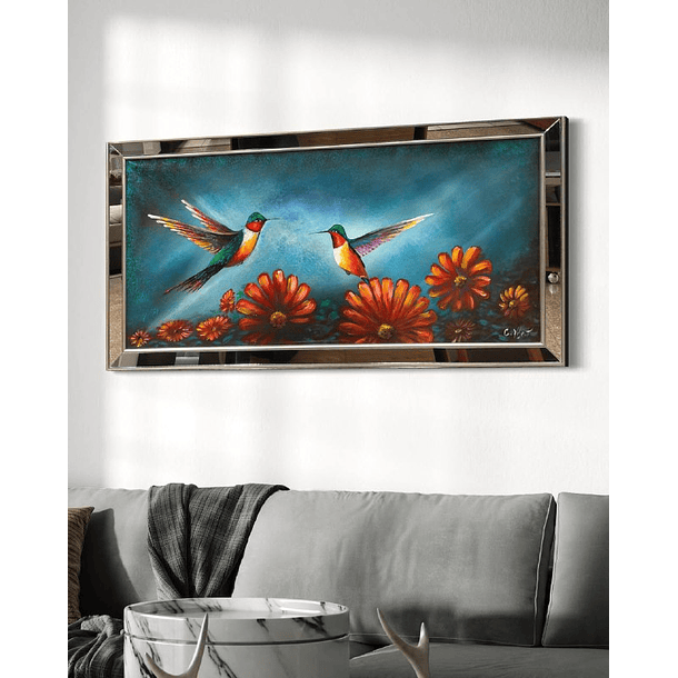 Encuentro en el Jardín: Colibríes en Armonía