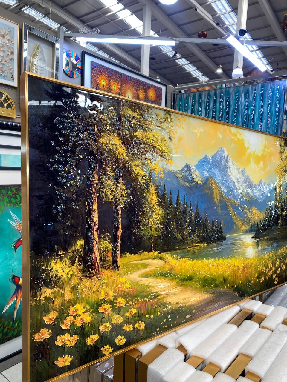 Cuadro Porcelana Montaña  2