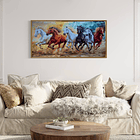 Cuadro Porcelana Caballos Corriendo  1
