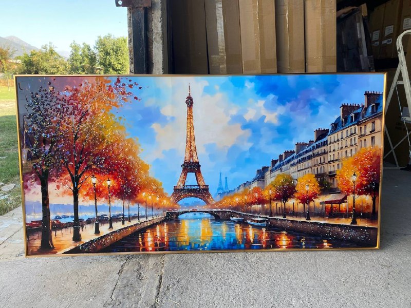 Cuadro Porcelana Torre Eiffel 2