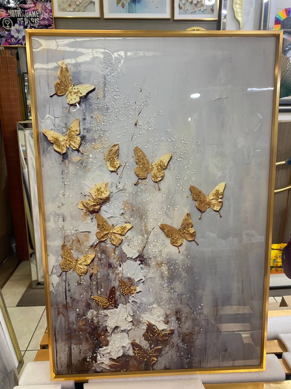 Cuadro Triptico Mariposa  3