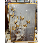 Cuadro Triptico Mariposa  3