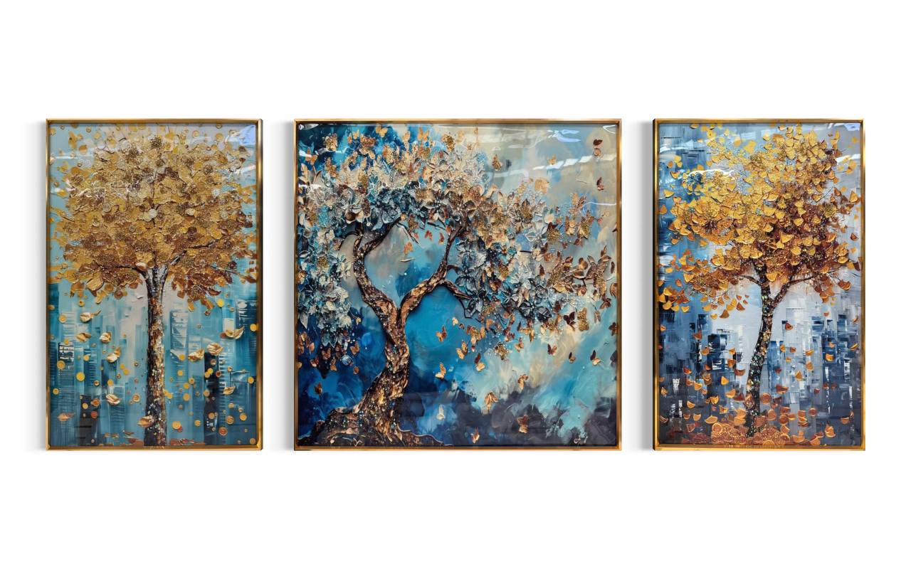 Cuadro Tríptico Arbol de la Vida  2