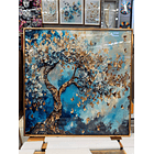 Cuadro Tríptico Arbol de la Vida  4