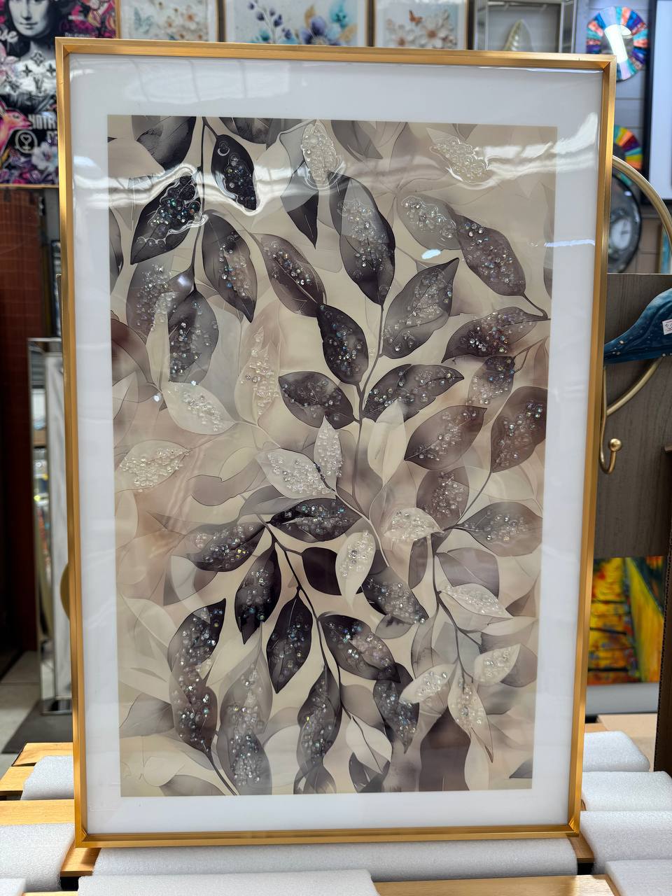 Cuadro Tríptico Hojas  5