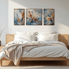 Cuadro Triptico Plumas  1