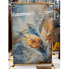 Cuadro Triptico Plumas  4