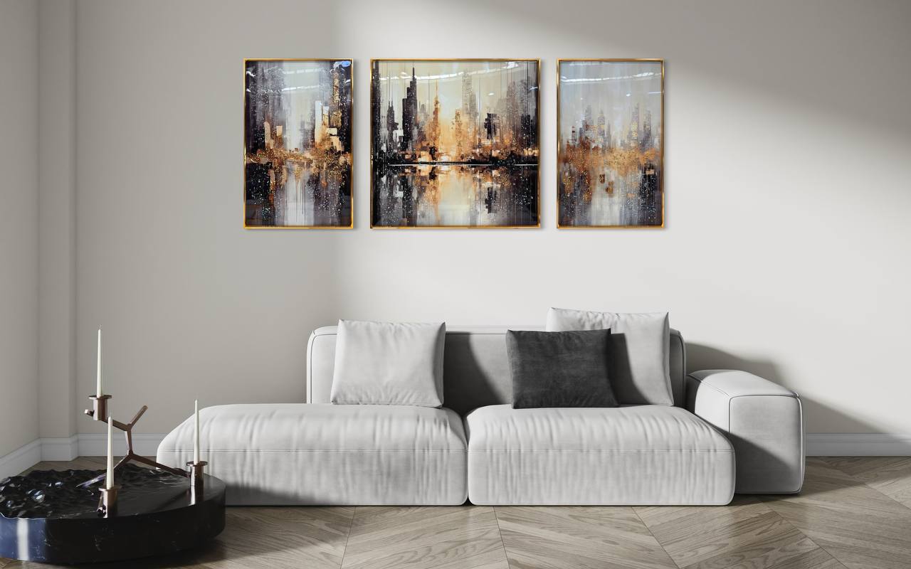 Cuadro Triptico Porcelana Diseño Jasiel  2