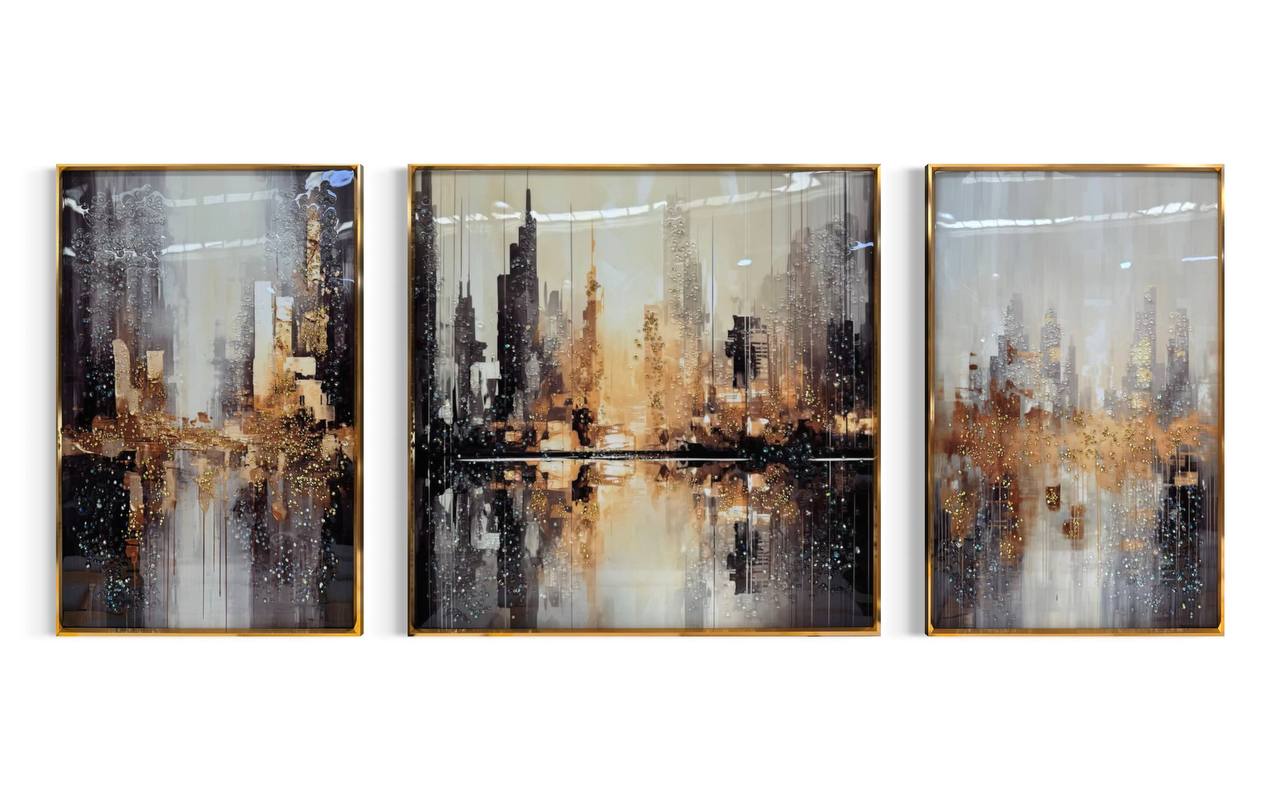 Cuadro Triptico Porcelana Diseño Jasiel  3