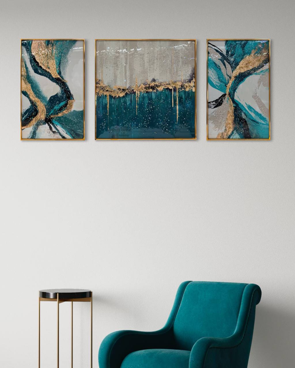 Cuadro Triptico Porcelana Diseño Galicia  2