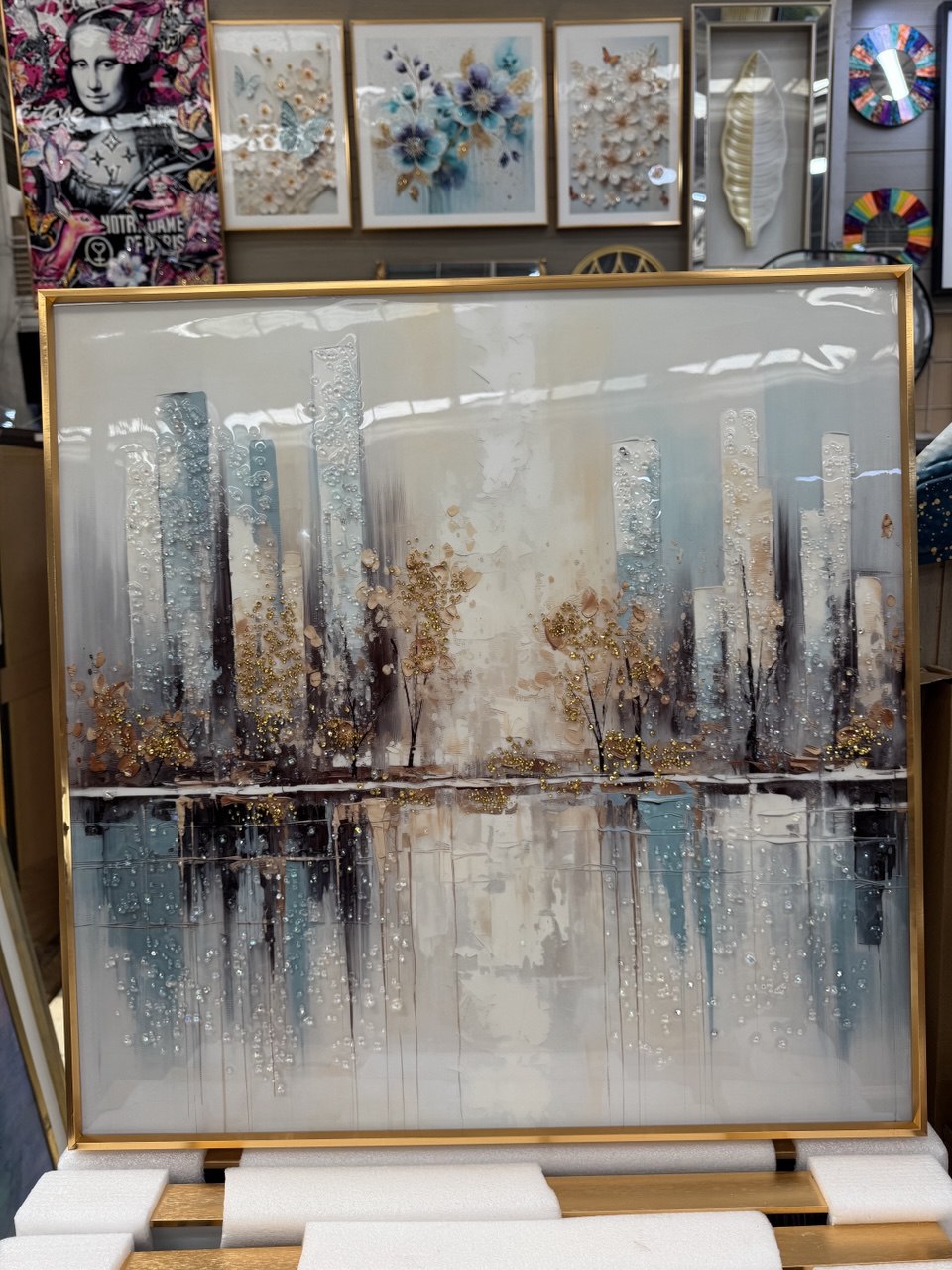 Cuadro Triptico Porcelana Diseño Mariana  4