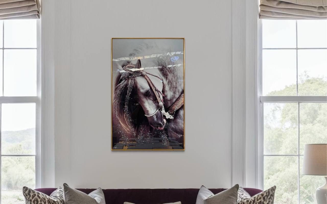 Cuadro Porcelana Cara Caballo  1