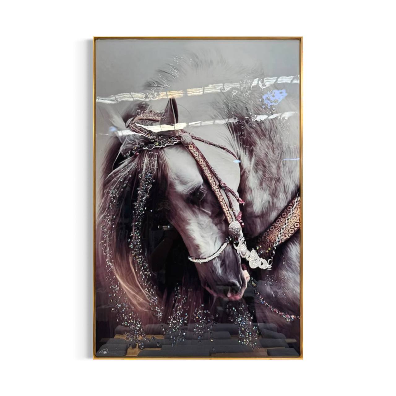 Cuadro Porcelana Cara Caballo  2