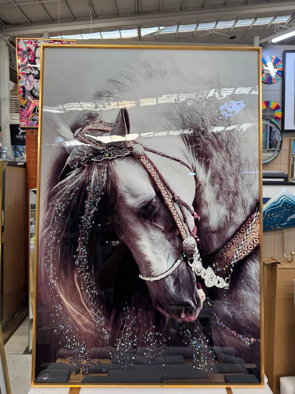 Cuadro Porcelana Cara Caballo  4