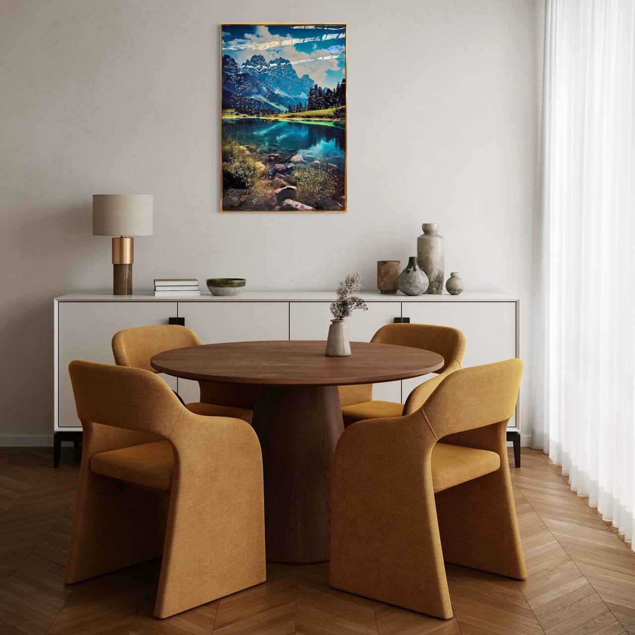 Cuadro Porcelana Torres del Paine  1