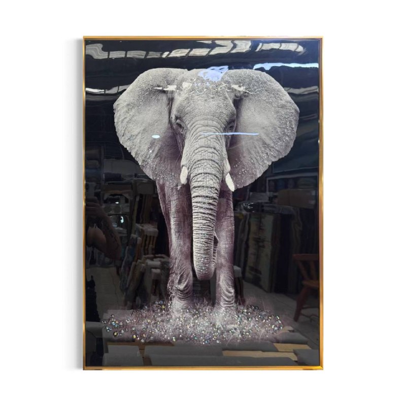 Cuadro Porcelana Elefante  2