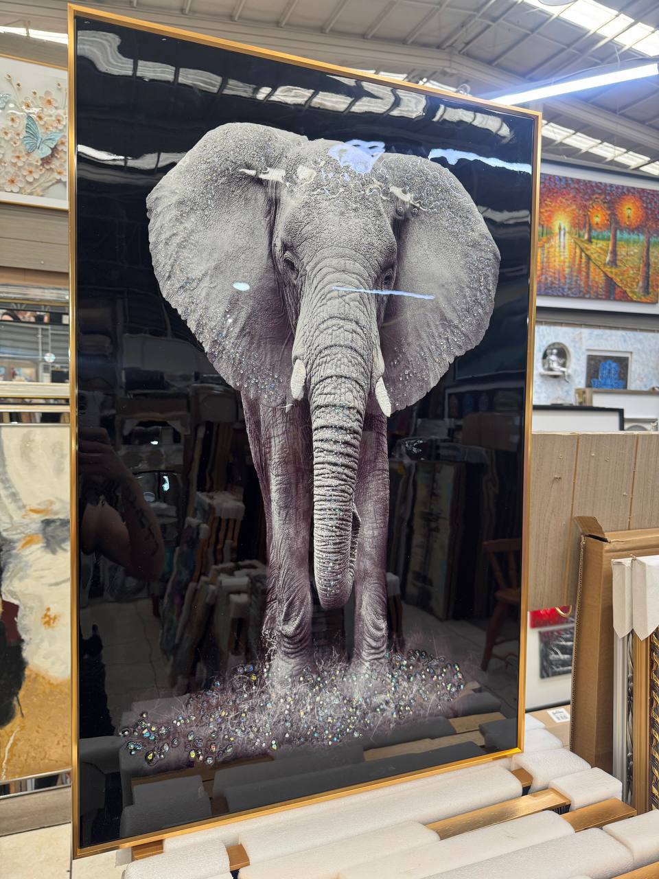 Cuadro Porcelana Elefante  4