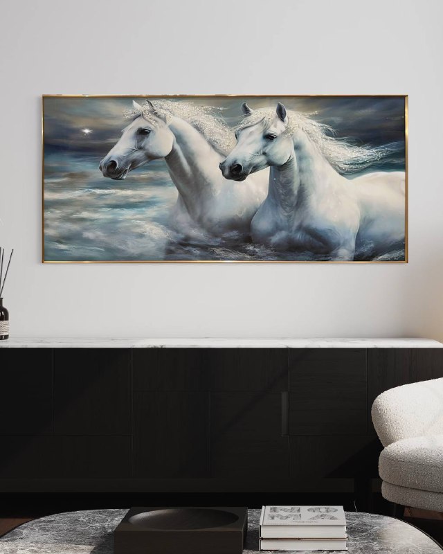 Cuadro Caballos Blancos  1