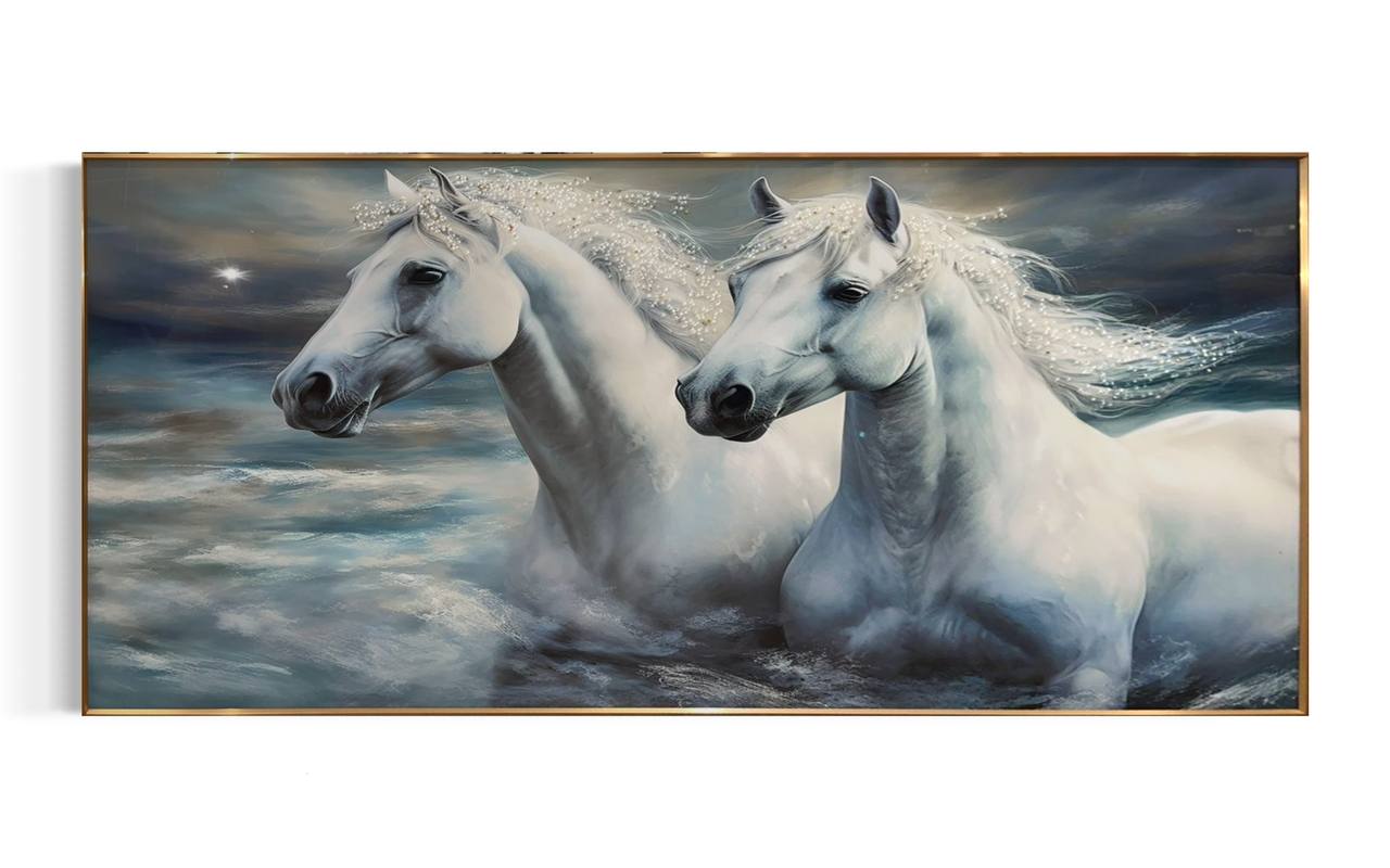 Cuadro Caballos Blancos  2