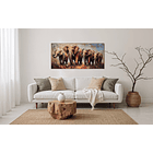 Cuadro Porcelana Familia Elefantes  3