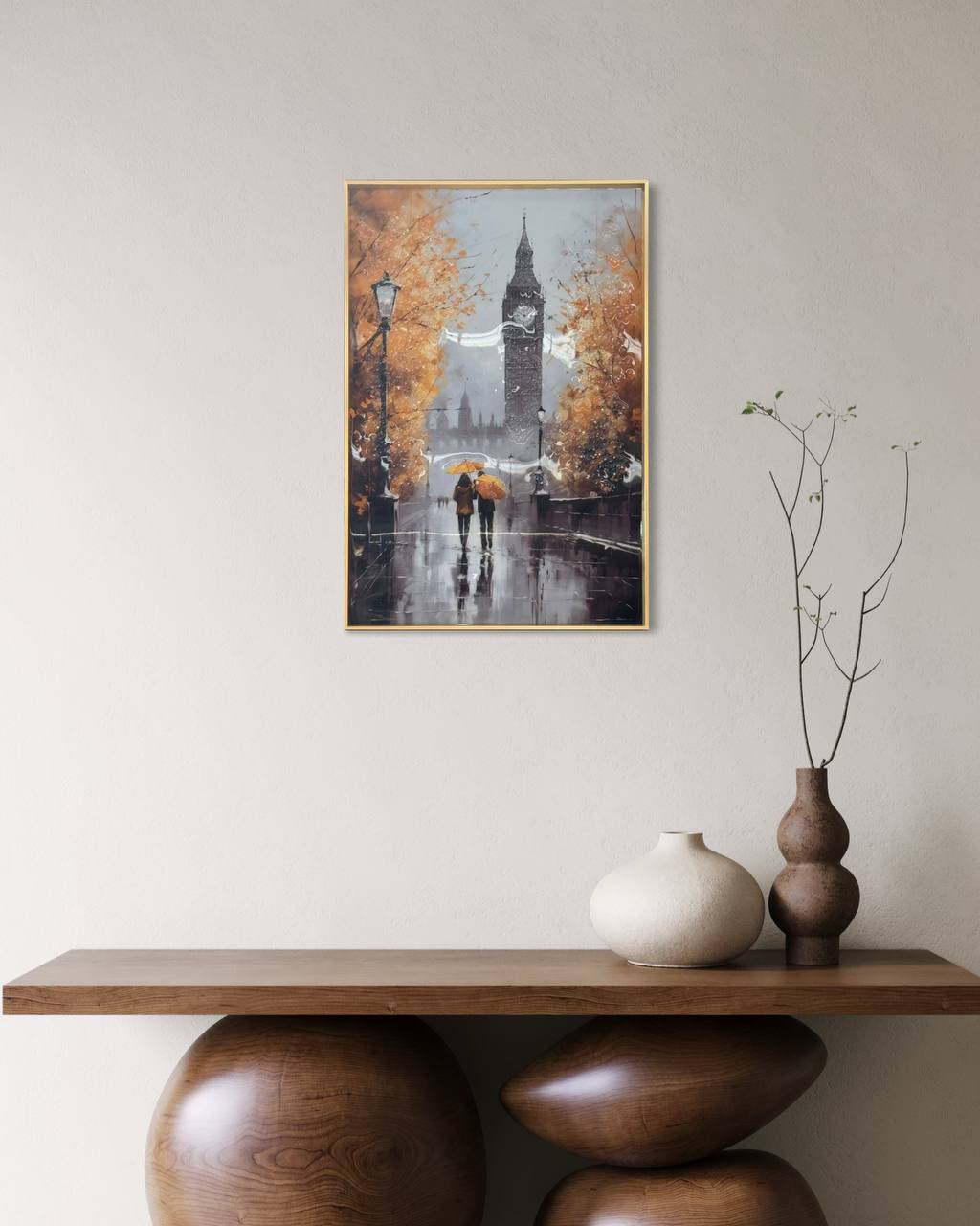 Cuadro Londres lluvioso  1