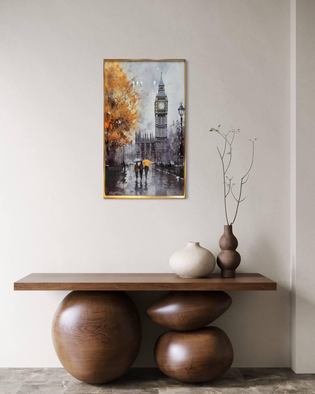 Cuadro Londres lluvioso  3