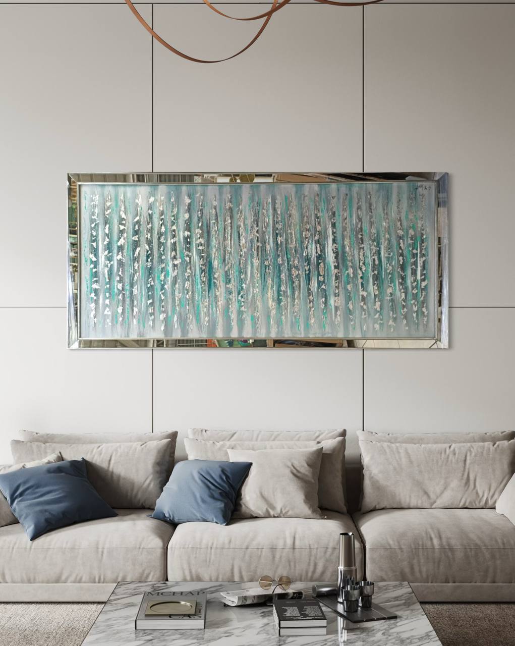 Cuadro Reflejos Gris  1