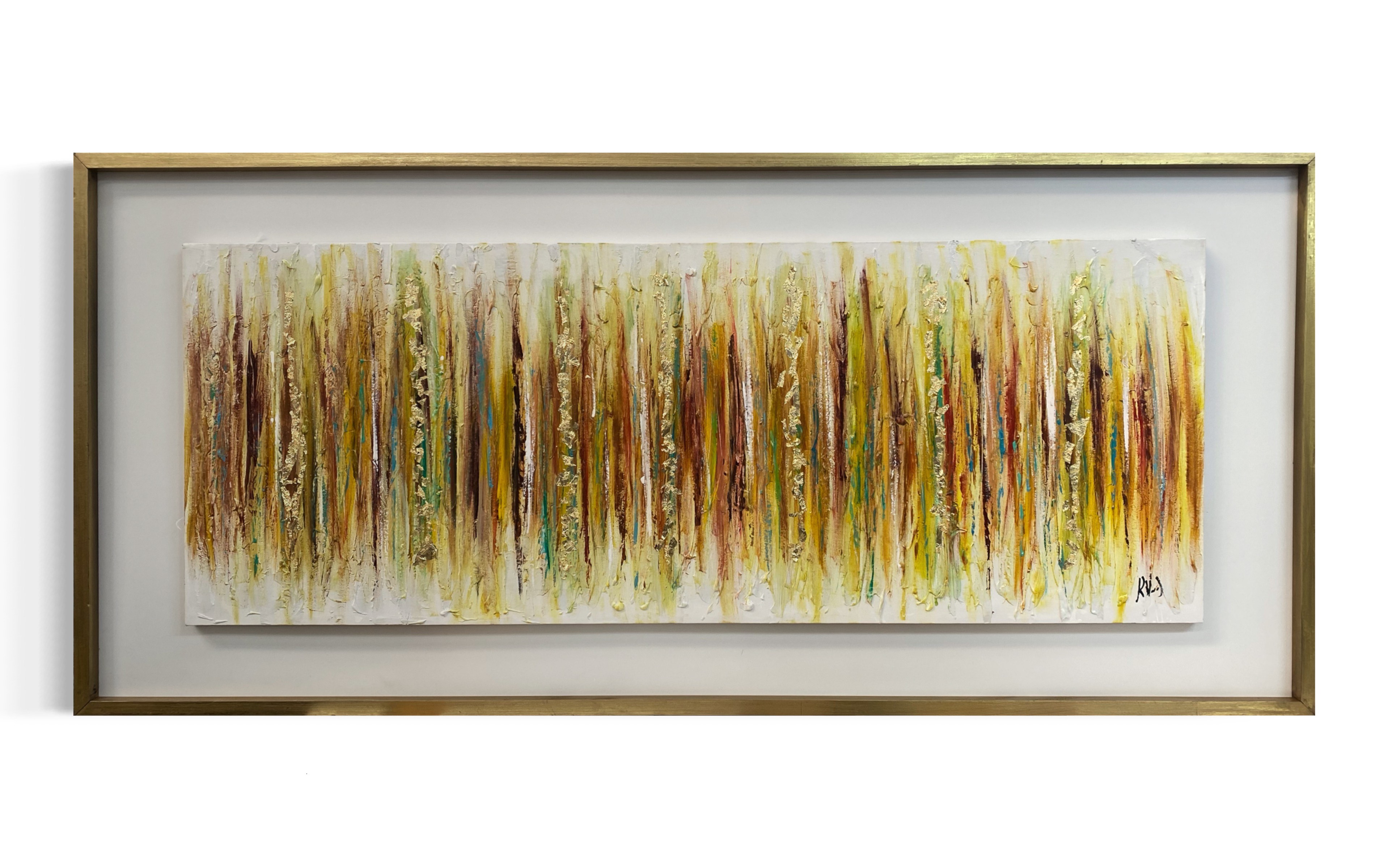 Cuadro Abstracto Dorado  2