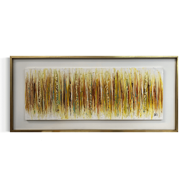 Cuadro Abstracto Dorado 