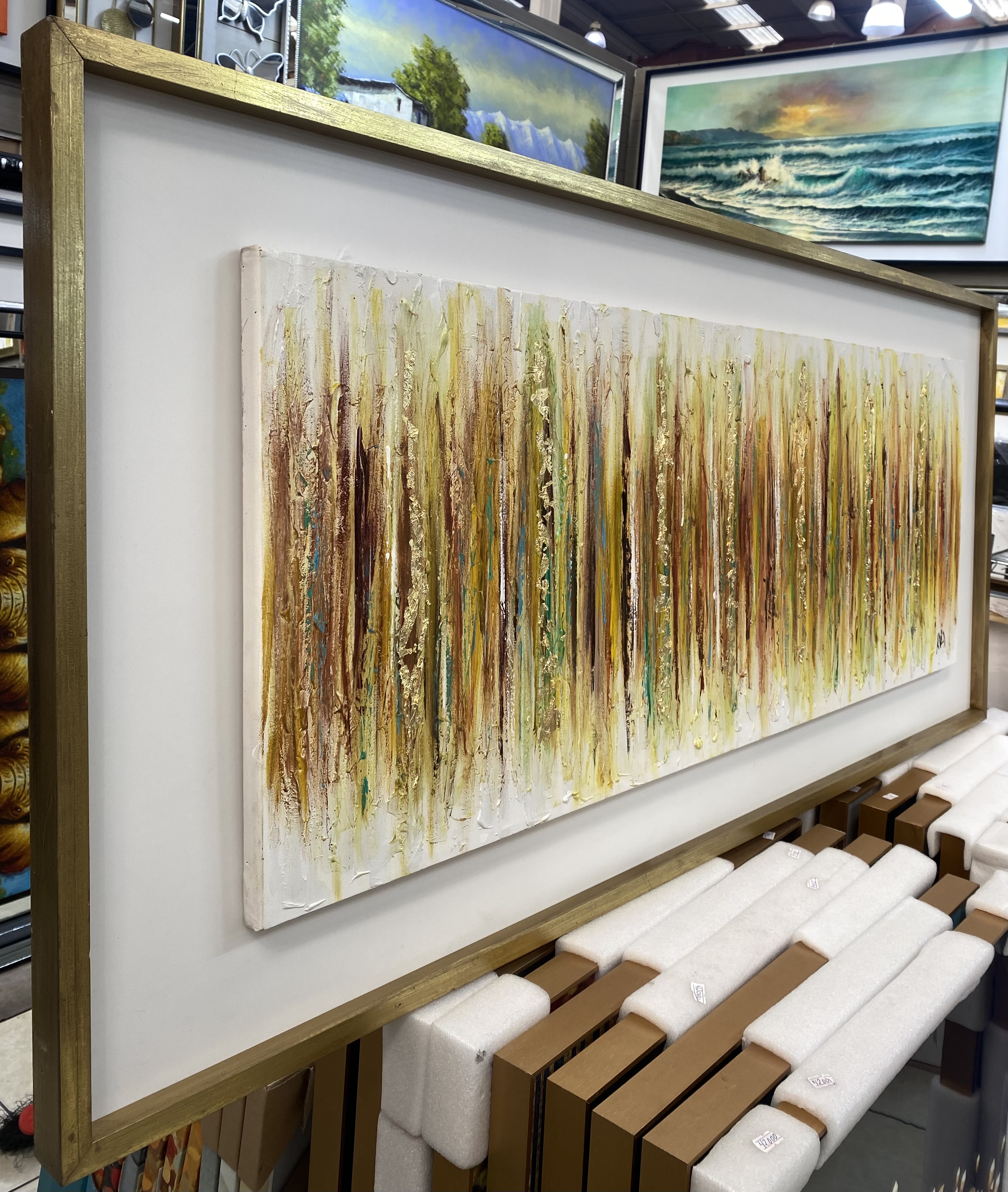 Cuadro Abstracto Dorado  4