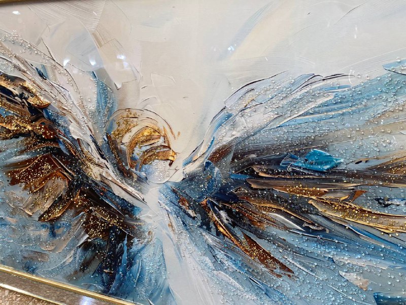 Cuadro Ángel de Porcelana con Piedras  2