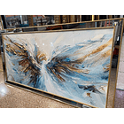 Cuadro Ángel de Porcelana con Piedras  3