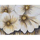 Diseño Flores Blancas Doradas 3