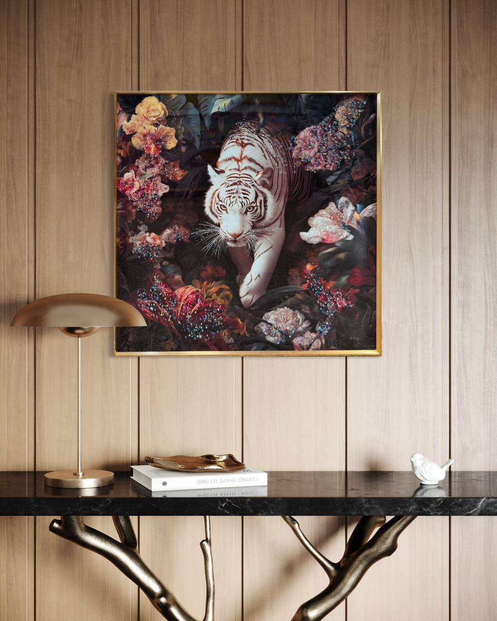 Tigre Blanco Floreado  1