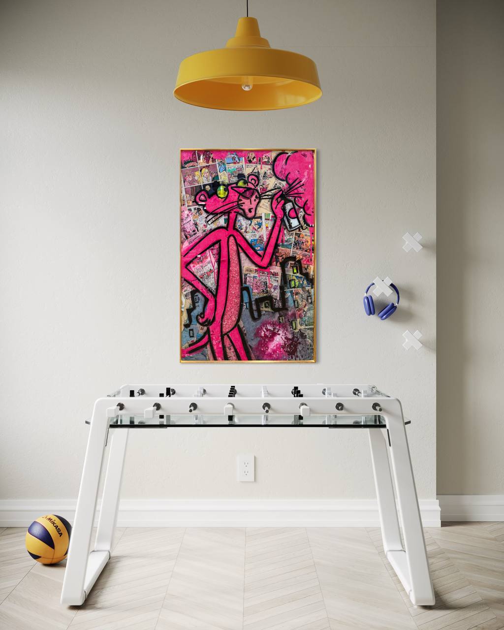 CUADRO POP ART PANTERA ROSA  1