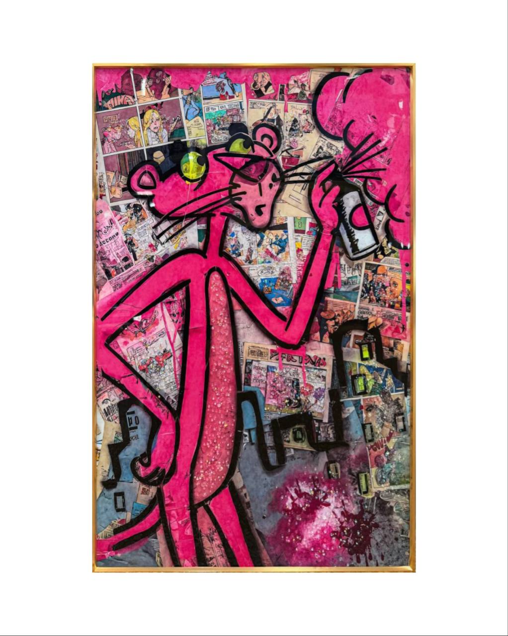 CUADRO POP ART PANTERA ROSA  3