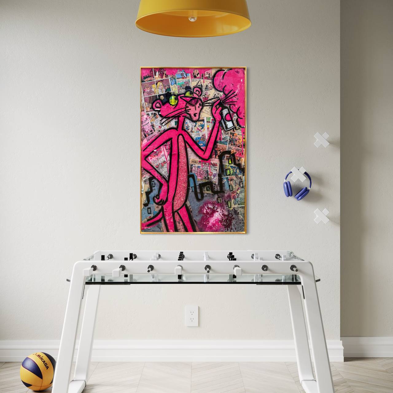CUADRO POP ART PANTERA ROSA  2