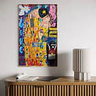 CUADRO POP ART EL BESO  3
