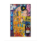 CUADRO POP ART EL BESO  4