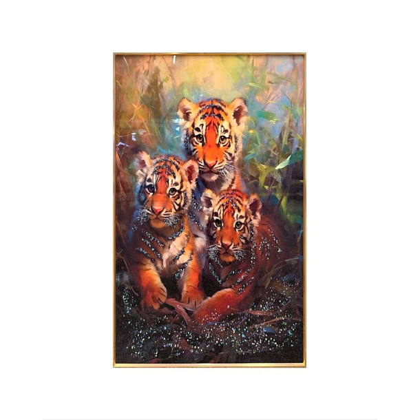CUADRO TIGRE CACHORROS 