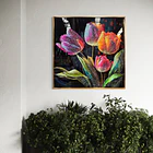 CUADRO TULIPANES COLORES  2