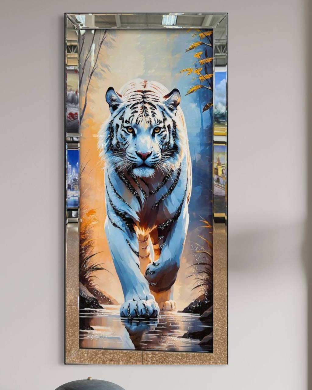 CUADRO TIGRE BLANCO  3