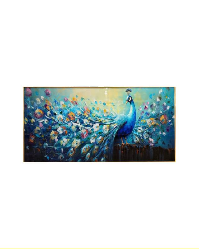 CUADRO PAVO REAL TURQUEZA 3